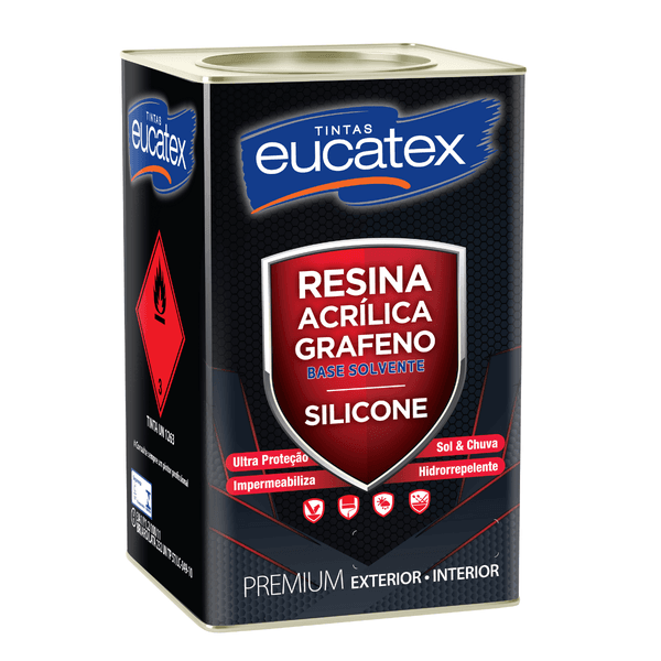 Resina Brilhante Incolor Base Solvente 18 Litros - EUCATEX