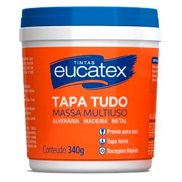Massa Multiuso Branco 340g - TAPA TUDO - EUCATEX