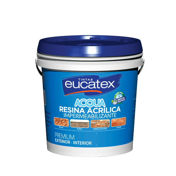 Resina Acrílica Premium Eucatex Rendimento Extra Cerâmica Telha Brilhante 3,6L