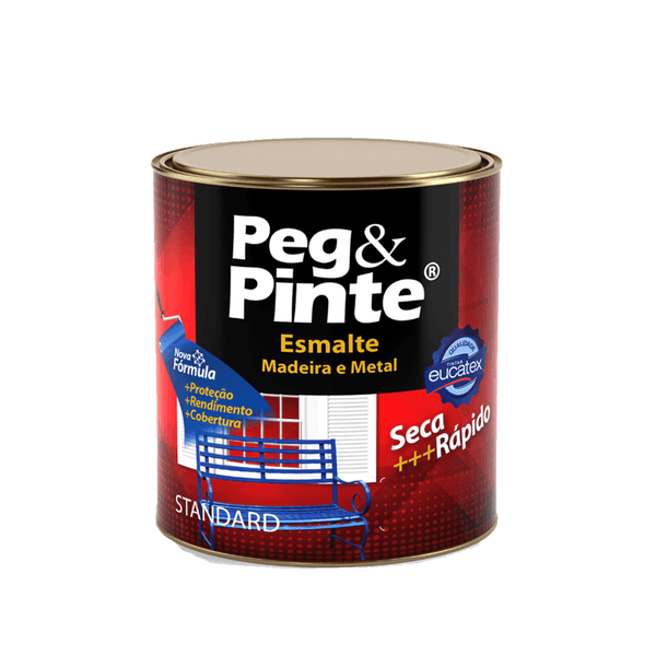 Esmalte Brilhante Peg & Pinte Cinza Escuro 900ml - Eucatex