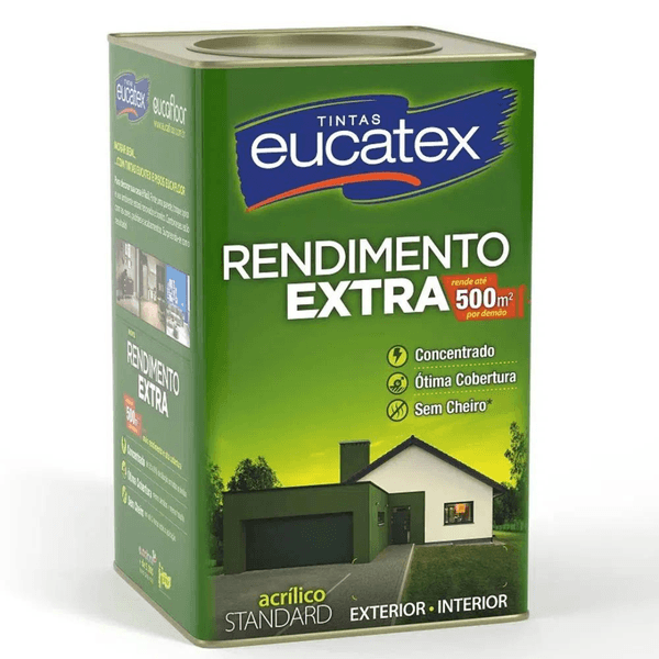 Tinta Acrílica Eucatex Rendimento Extra Fosco 18L