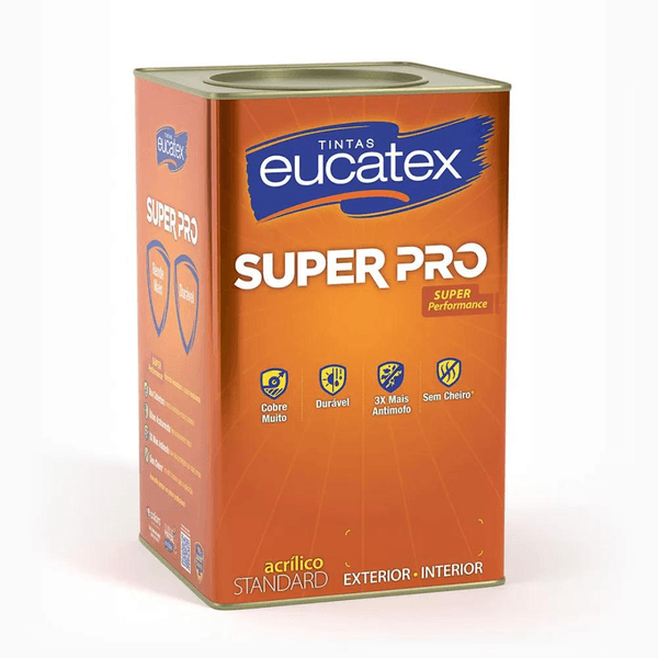 Tinta Acrílica Semi Brilho Branco 18 Litros - Eucatex Super Pró Standard