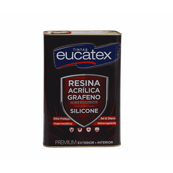 Resina Acrílica Grafeno Base Solvente Incolor 5 Litros - EUCATEX