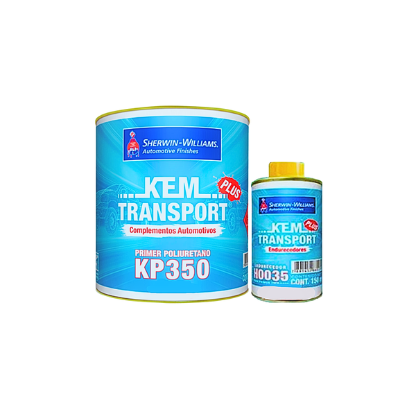 KIT Fundo Primer PU Cinza 750ml KP350 + Endurecedor 150ml - LAZZURIL SHERWIN WILLIAMS