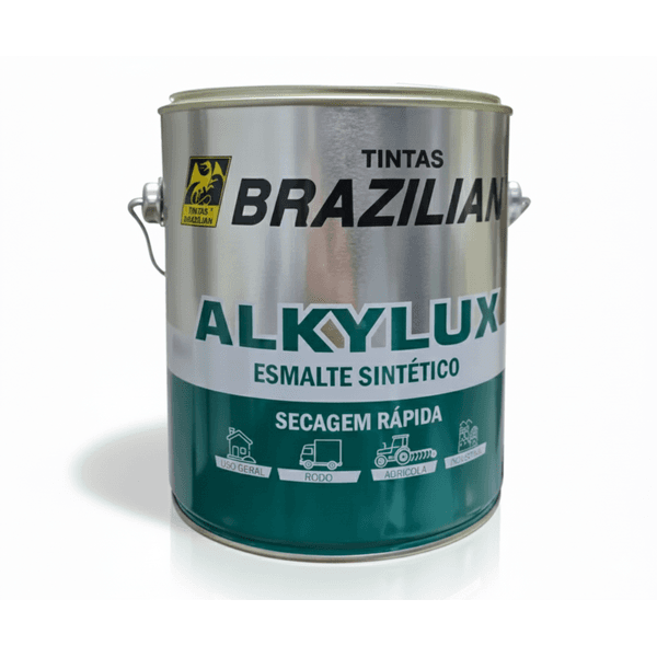 Esmalte Sintético Brilhante Industrial 3,6 Litros - ALKYLUX - BRAZILIAN 