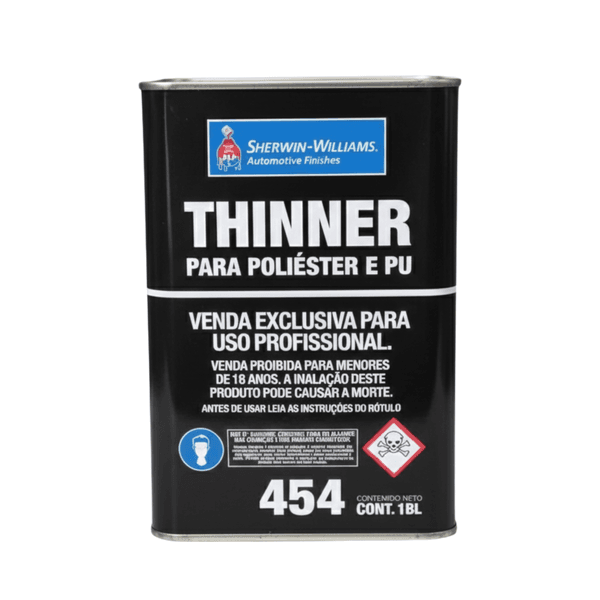 Thinner para Poliéster/Pu 454 18 Litros - LAZZURIL SHERWIN WILLIAMS