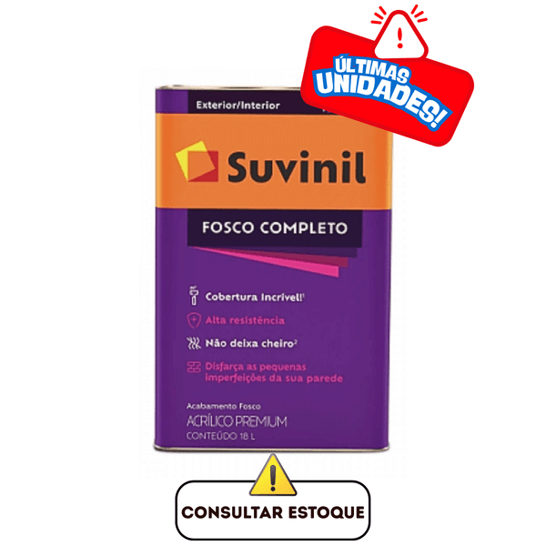 Tinta Acrilica Fosco Completo Branco 18L - SUVINIL