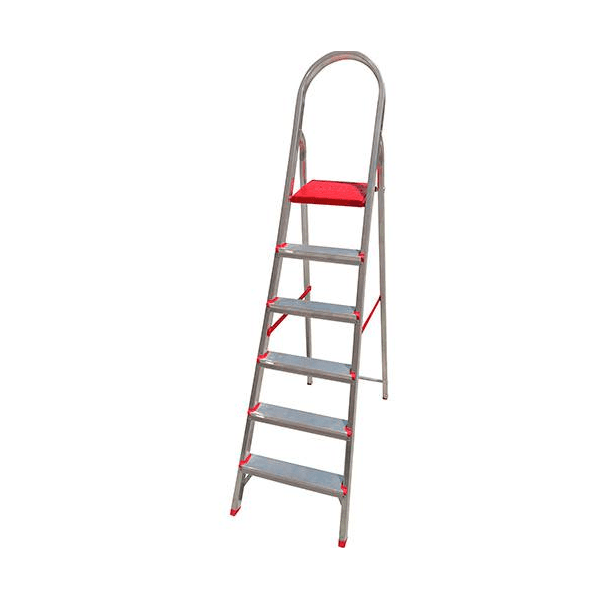 Escada doméstica de alumínio 6 degraus - Ágata