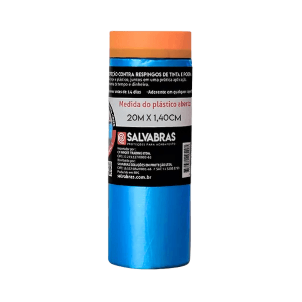 Salva Pintura Plástico 20m x 1,40m - SALVABRAS