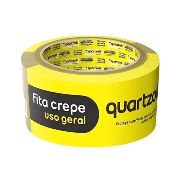 Fita Crepe Larga Branca Uso Geral 48mmX50m - QUARTZOLIT