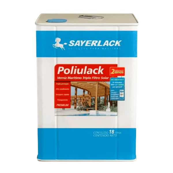 Verniz Acetinado Incolor Maritimo 18 Litros - POLIULACK - SAYERLACK