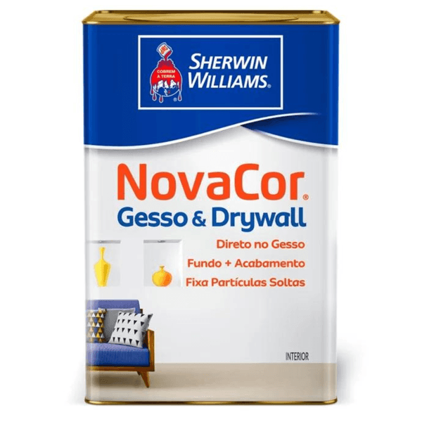 Tinta Acrílica Branco 18 Litros Gesso & Drywall Novacor - Sherwin williams