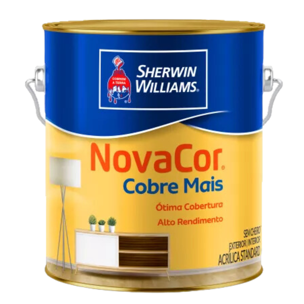 Tinta Acrílica Fosca 3,6 Litros Standard - Novacor Cobre Mais Sherwin Williams