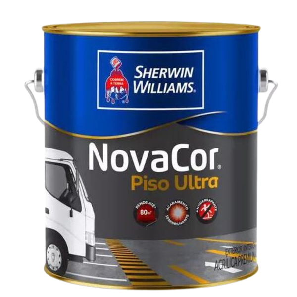 Tinta Piso Acrílica Semi Brilho Novacor Ultra - Sherwin Williams 3,6L