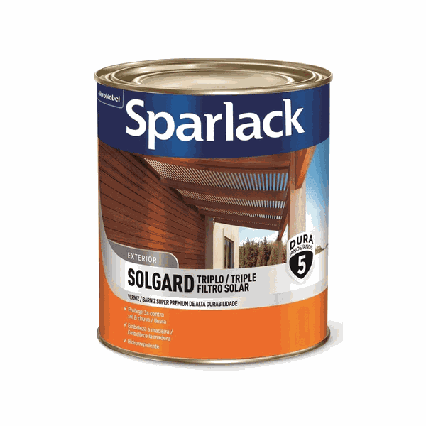 Verniz Acetinado Incolor 900ml Solgard - Sparlack