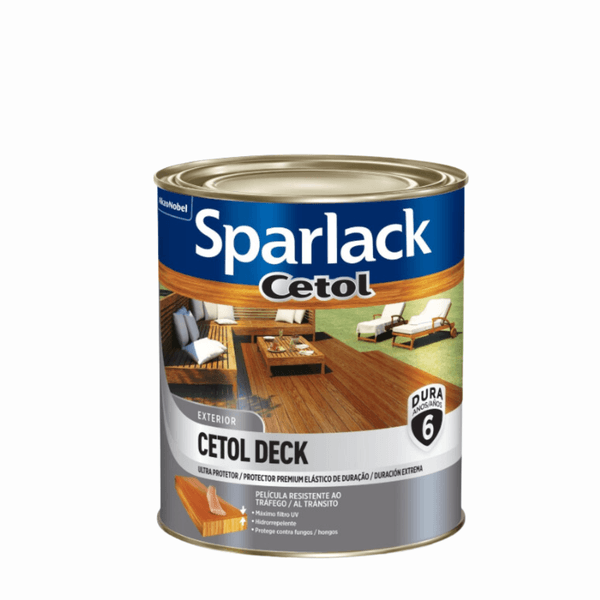 Verniz Semi-Brilho natural 900ml Cetol Deck - Sparlack
