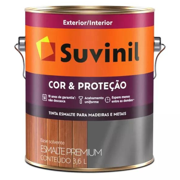 Esmalte Sintético Metálico Alumínio 3,6 Litros Cor&Proteção - SUVINIL