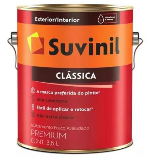Tinta Suvinil Clássica Premium Fosco 3,6L