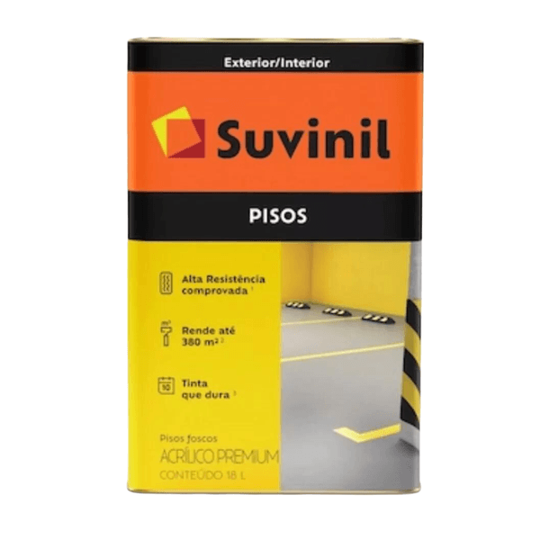 Tinta Piso Acrílica Fosco Suvinil 18L (Escolha Cor) - A partir de: