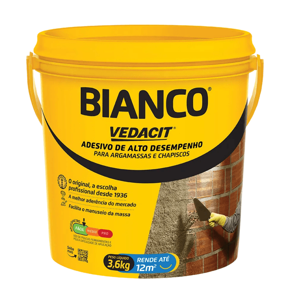Adesivo Liquido P/Argamassa 3,6kg - BIANCO - VEDACIT