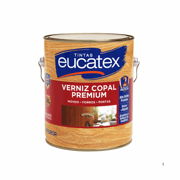Verniz Brilhante Natural Copal Eucatex 3,6L