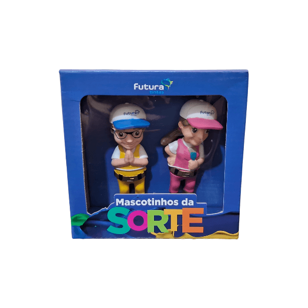Bonecos de Plástico Zé e Maria - Nas compras acima de R$ 300,00 em produtos Futura ganhe 1 kit Bonecos