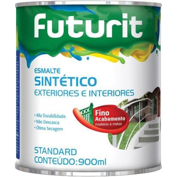 Esmalte Sintético Metálico Alumínio 900ml - FUTURA FUTURIT