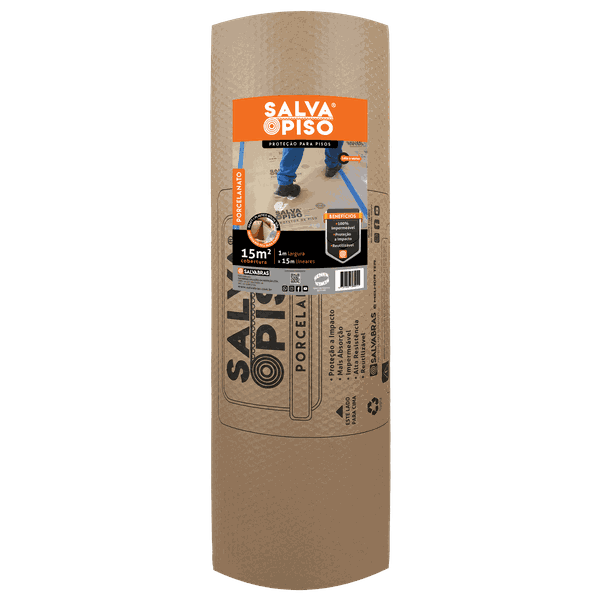 Papelão Ondulada 25m x 1,00m Bobina c/Bolha c/Fita Salva Piso