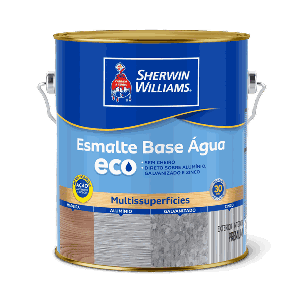 Tinta Esmalte Base Água Brilhante Prêmium 3,6 Litros - ECO - SHERWIN WILLIAMS