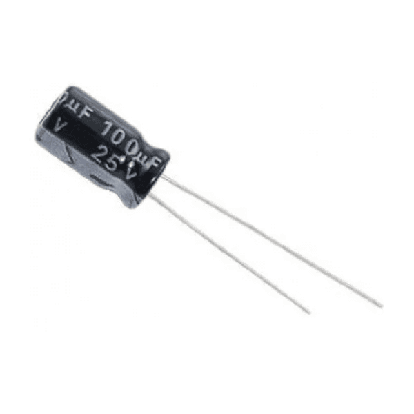 Capacitor Eletrolítico 100uF / 25V