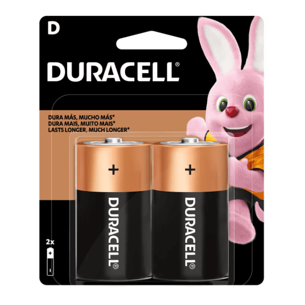 Pilha D Grande Duracell Alcalina Cartela c/ 2