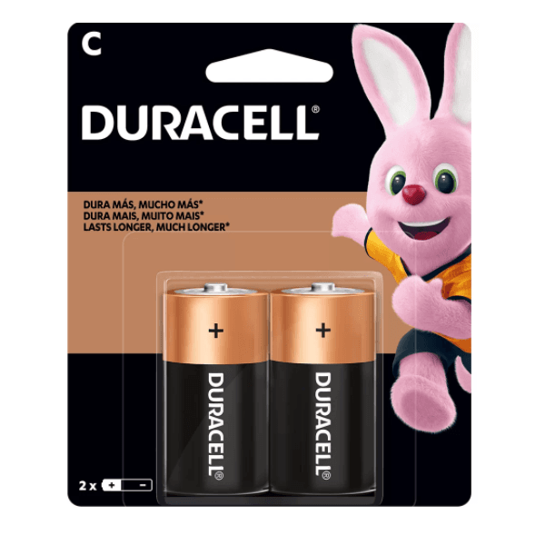 Pilha C Média Duracell Alcalina Cartela c/ 2