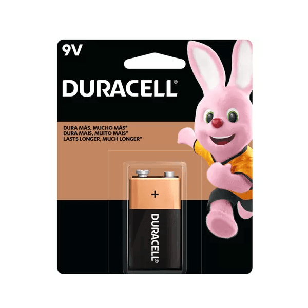 Bateria 9V Duracell Alcalina