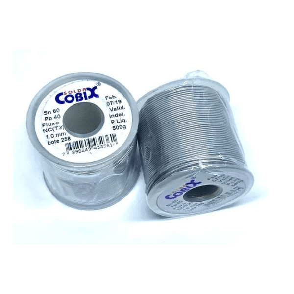 Estanho De Solda 1.0mm NO CLEAN 63X37 Carretel 500g Cobix