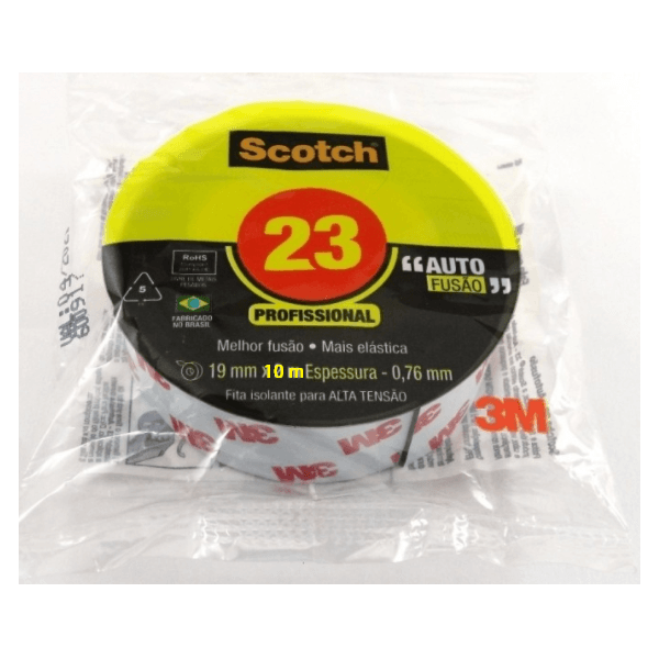 Fita de Autofusão 3M Scotch 23 - 19mm x 10Mt