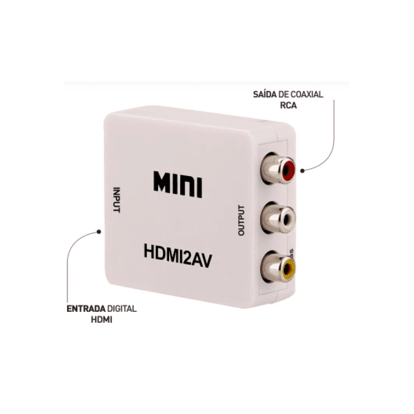 Conversor HDMI para RCA A/V