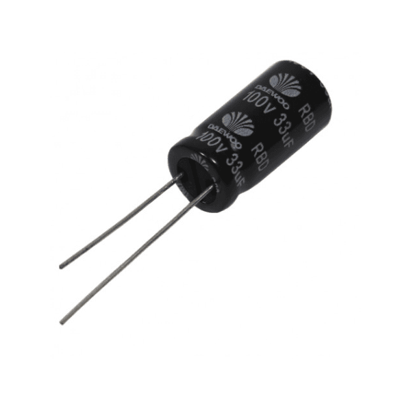 Capacitor Eletrolítico 33uF / 100V