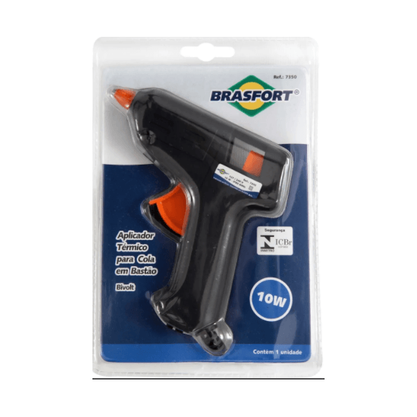 Pistola de Cola Quente Bivolt 10W BRASFORT