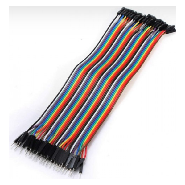 Fio Jumper 40 vias tipo Macho x Fêmea 20cm para Arduino
