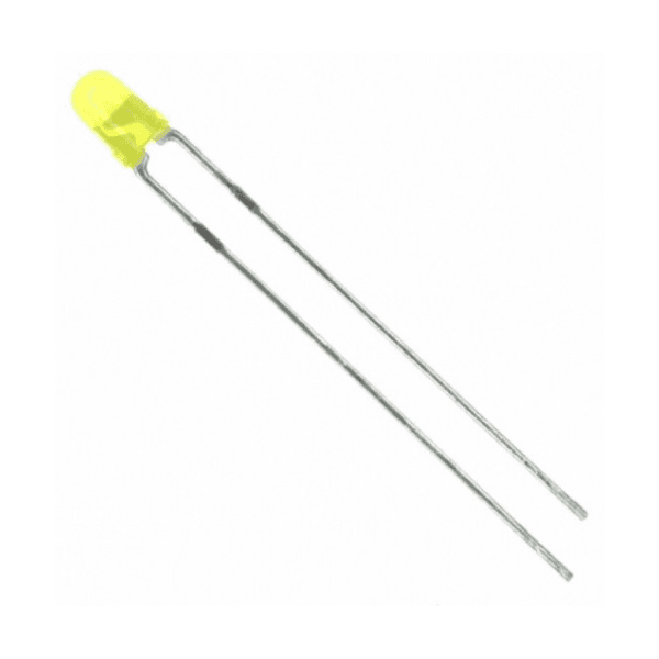 LED Difuso 3mm Amarelo