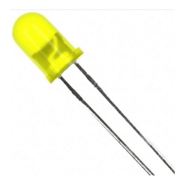 LED Difuso 5mm Amarelo