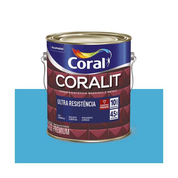 ESMALTE CORALIT ULTRA AZUL MAR ALTO BRILHO 3,6L