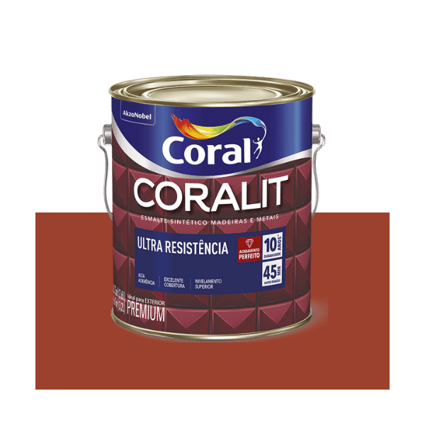 ESMALTE CORALIT ULTRA COLORADO ALTO BRILHO 3,6L
