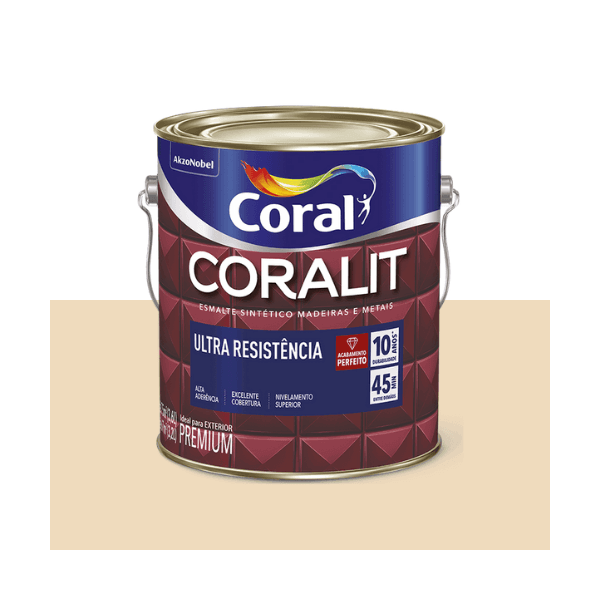 ESMALTE CORALIT ULTRA CREME ALTO BRILHO 3,6L