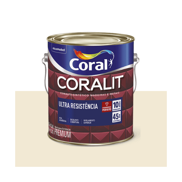 ESMALTE CORALIT ULTRA MARFIM ALTO BRILHO 3,6L