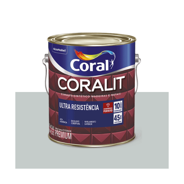 ESMALTE CORALIT ULTRA PLATINA ALTO BRILHO 3,6L