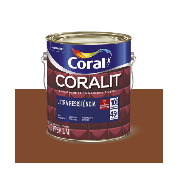 ESMALTE CORALIT ULTRA TABACO ALTO BRILHO 3,6L