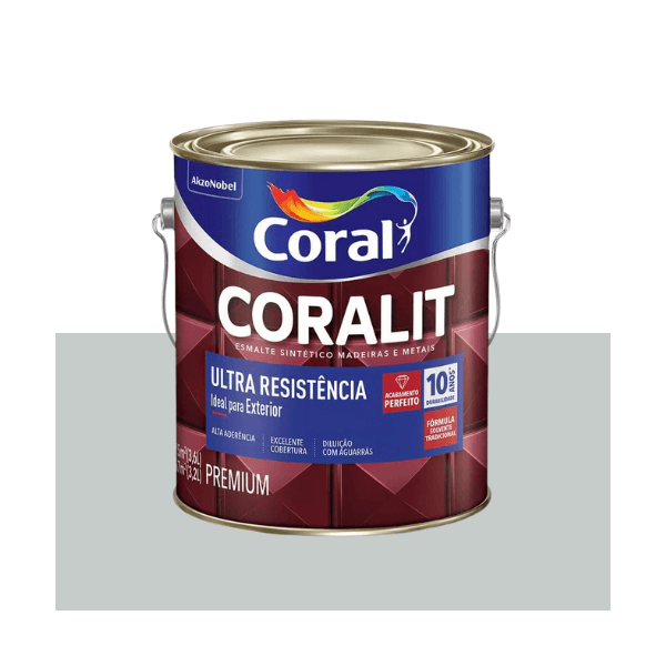 ESMALTE CORALIT ULTRA PLATINA ACETINADO 3,6L