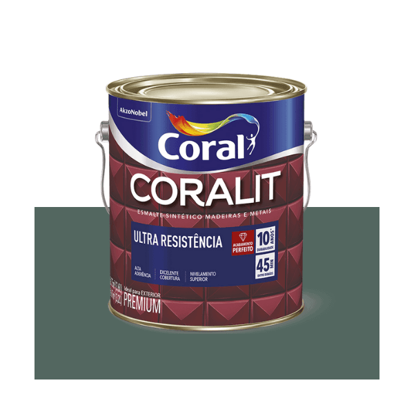 ESMALTE CORALIT ULTRA VERDE ESCOLAR FOSCO 3,6L