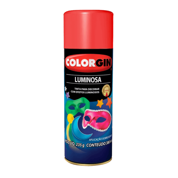 COLORGIN SPRAY LUMINOSA VERMELHO